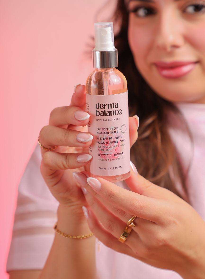 Eau Micellaire Biphasique à l'Eau de Rose et Huile d'amande douce