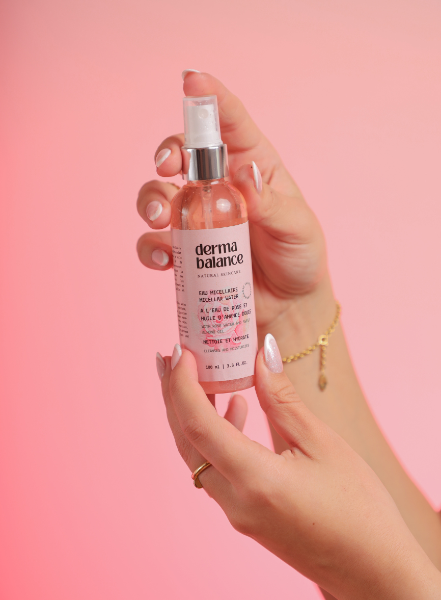 Eau Micellaire Biphasique à l'Eau de Rose et Huile d'amande douce
