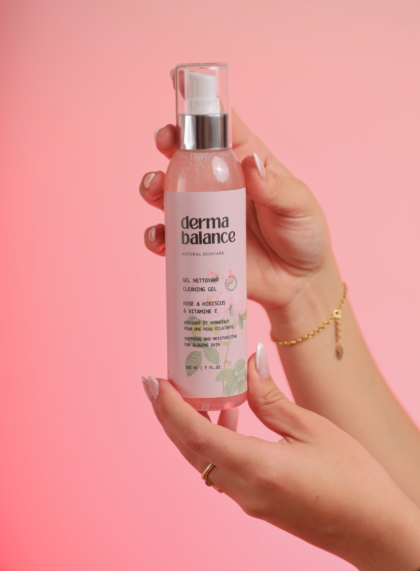 Gel Nettoyant Rose, Hibiscus et Vitamine E