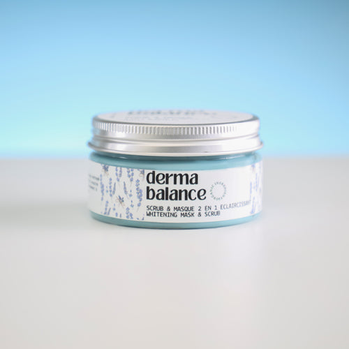 Scrub et Masque 2 en 1 Éclaircissant à la Poudre de Nila et Lavande