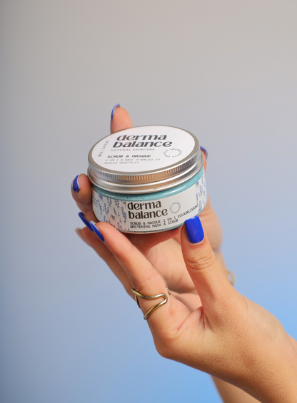 Scrub et Masque 2 en 1 Éclaircissant à la Poudre de Nila et Lavande